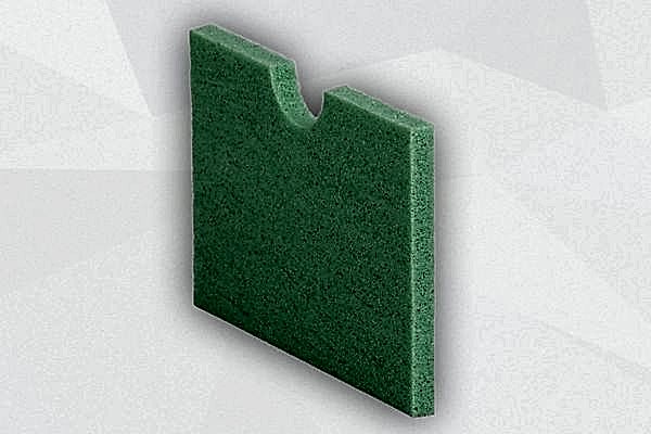 Grüne Platte Schwingungsisolierungen stehend