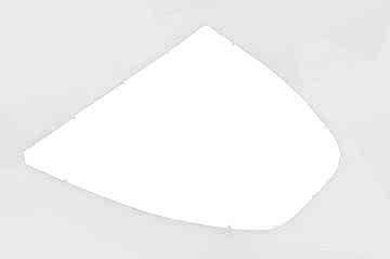 Weißes Poyestervlies als Sitzpolster zugeschnitten