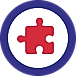 Kırmızı yapboz parçası Kırmızı yapboz parçası