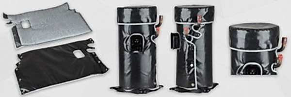 Kompresör Ceketi SB Standard Parlak yüzeyli siyah kompresör kapağı