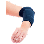 blaua Bandage am Arm